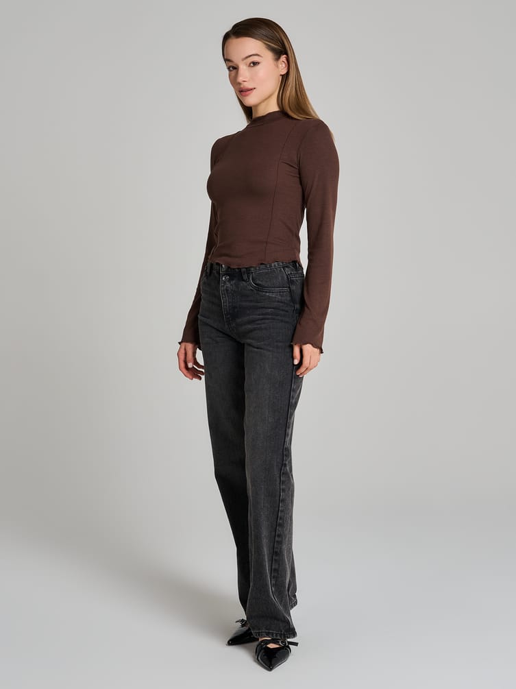 Водолазка лапша с высоким горлом