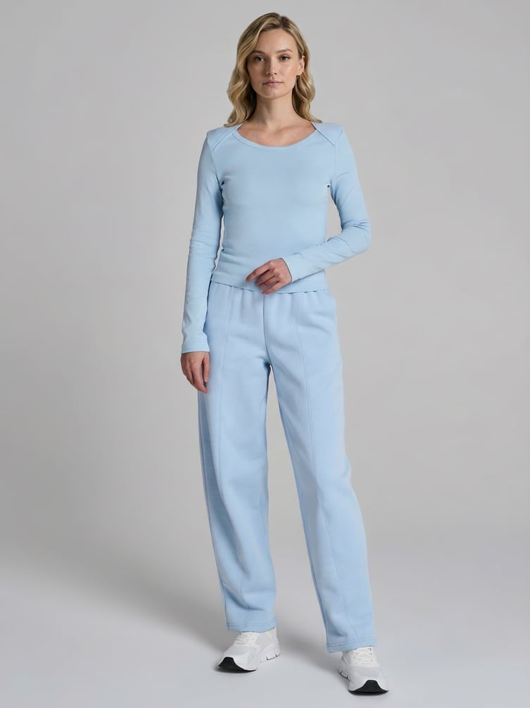 Лонгслив приталенный из хлопка