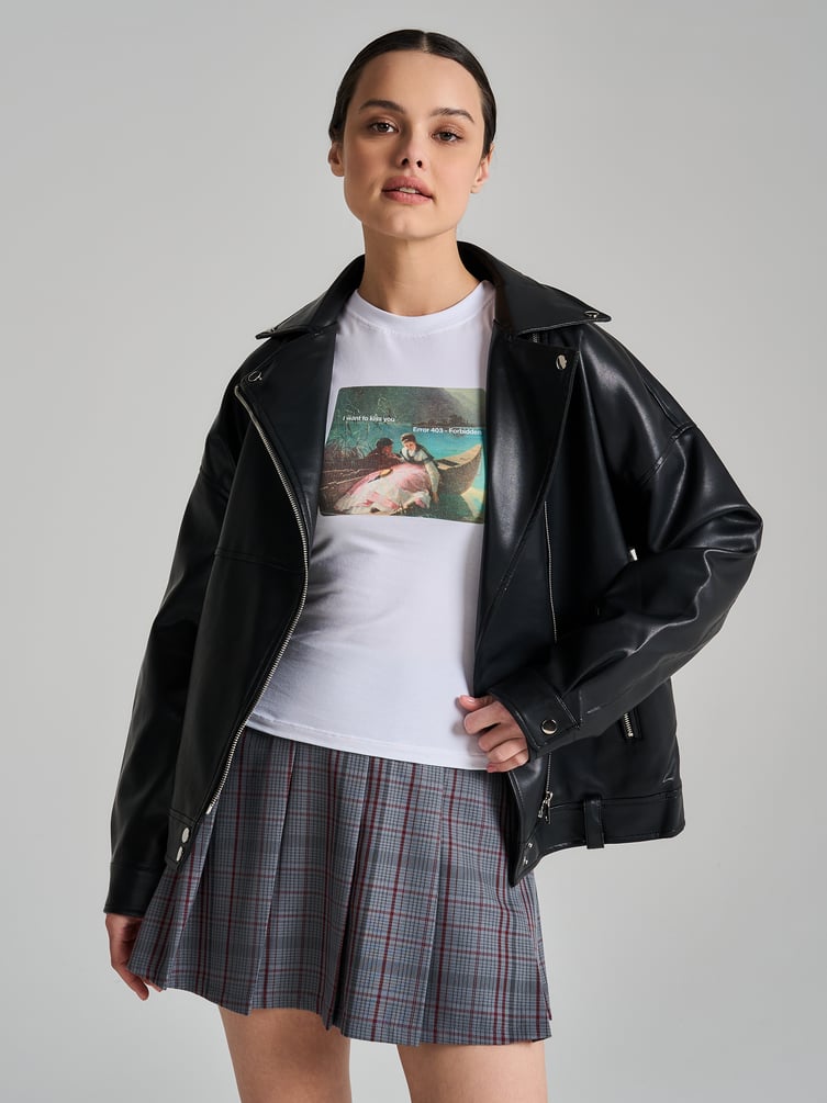 Футболка облегающая с принтом картины