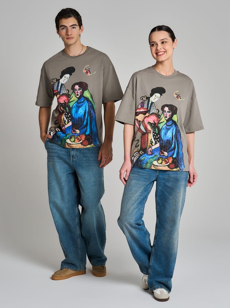 Футболка с принтом картин Третьяковской галереи