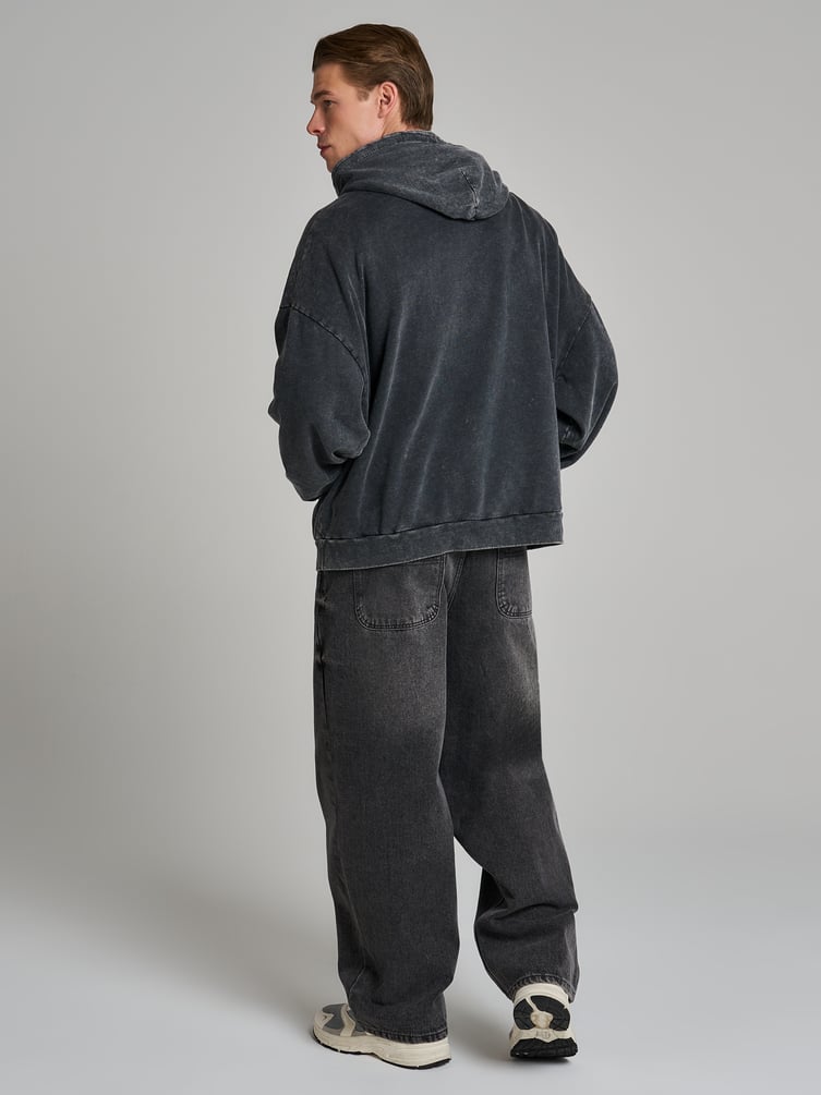 Худи варенка с надписью и начесом