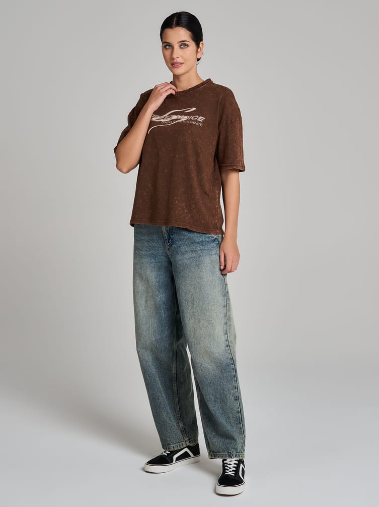 Футболка варенка оверсайз с надписью