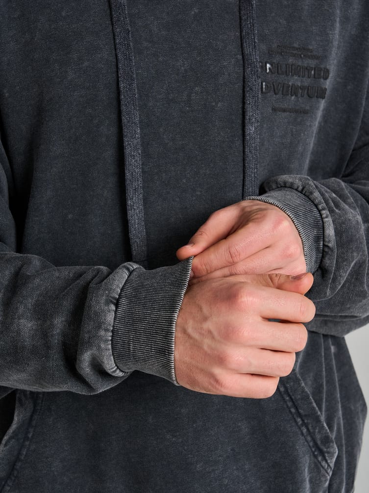 Худи варенка с надписью и начесом