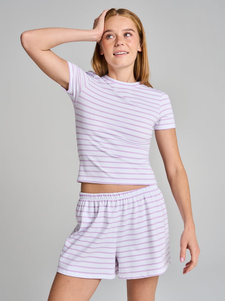 Полосатая пижама из хлопка