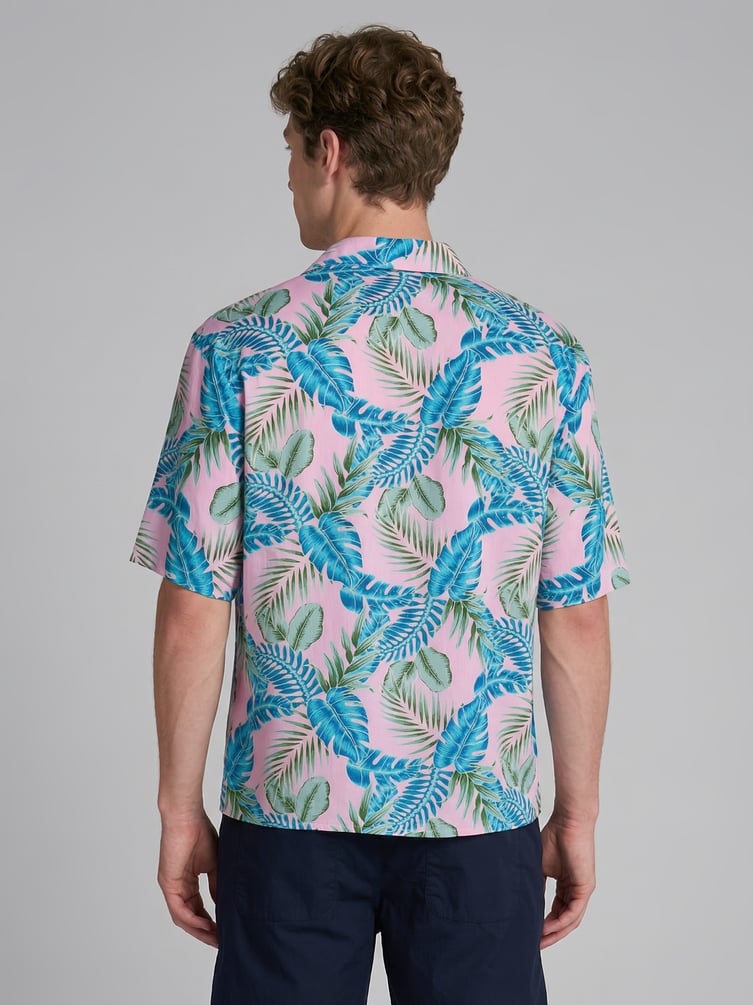 Рубашка пляжная с принтом