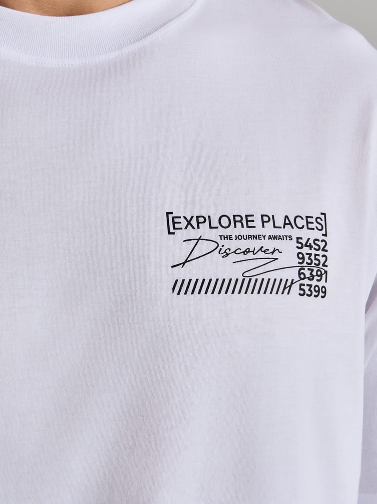 Футболка с японским принтом на спине