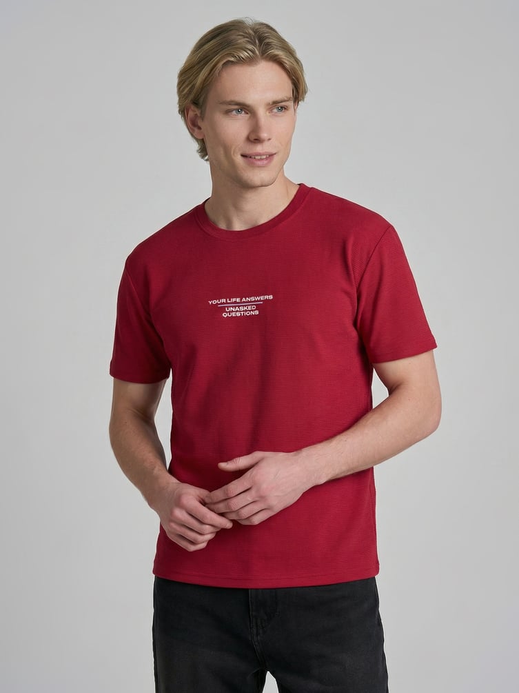 Футболка трикотажная с надписью