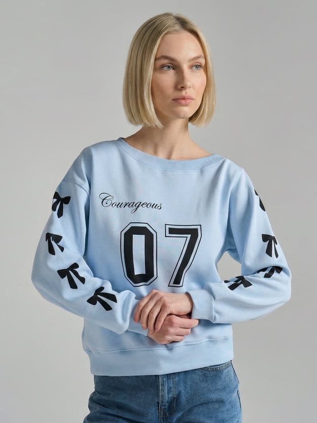 Свитшот спортивный на одно плечо