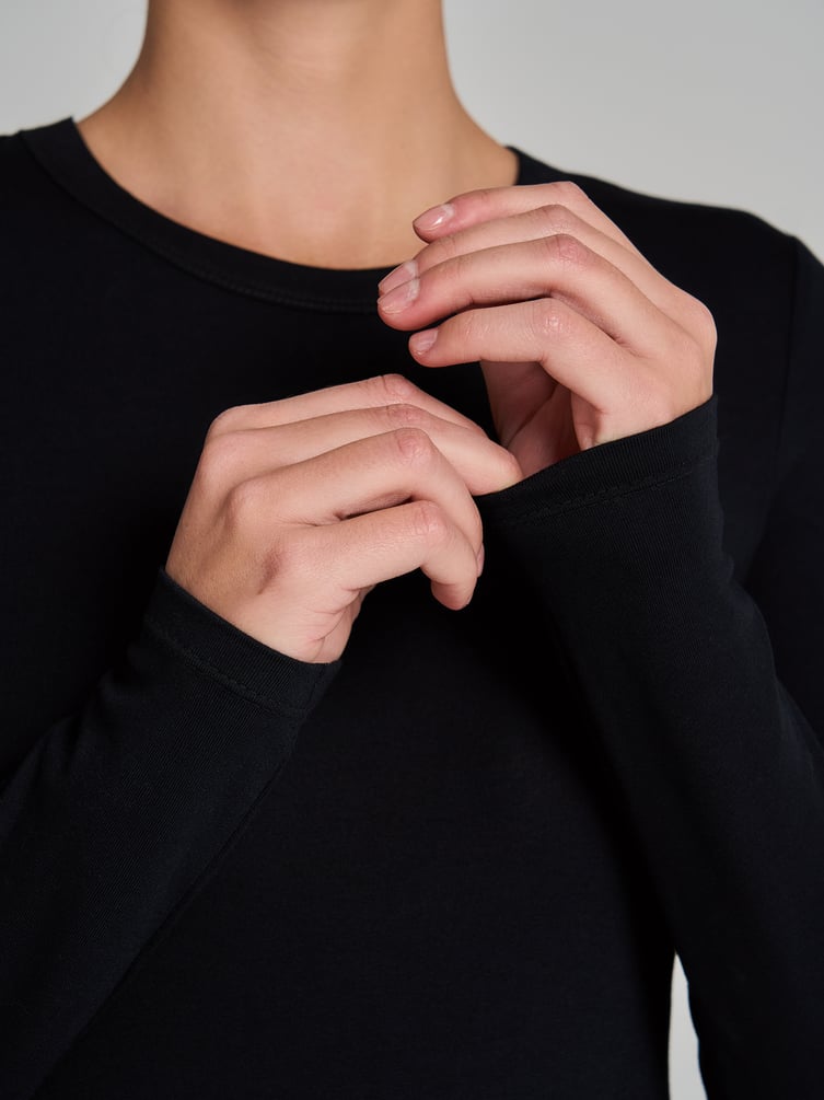 Облегающий лонгслив из вискозы