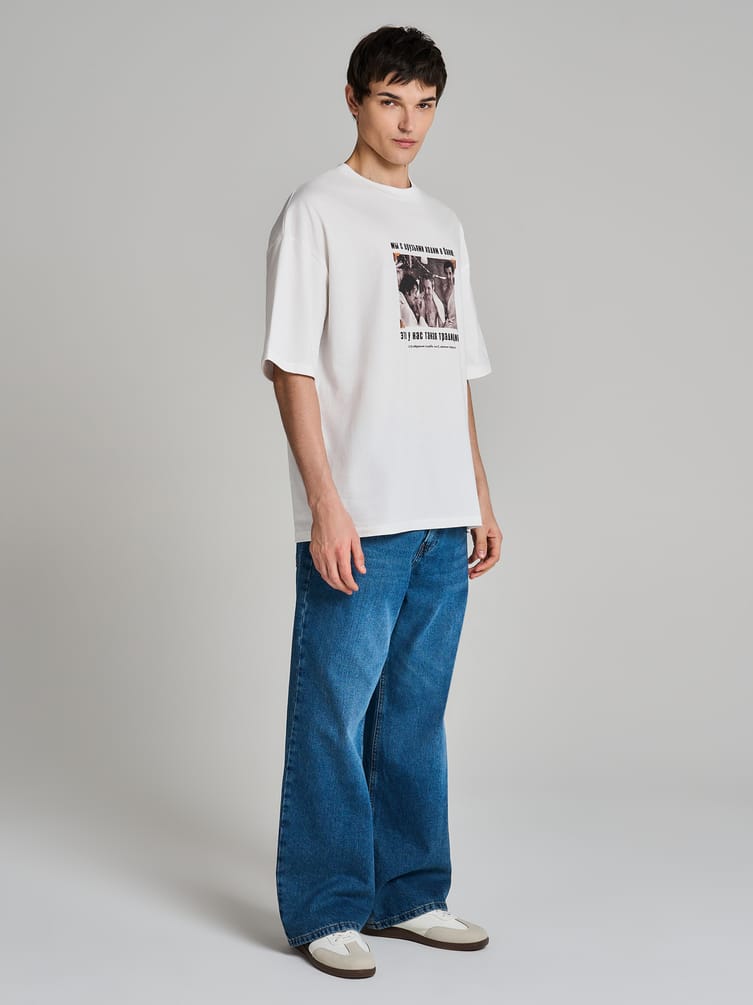 Футболка оверсайз с принтом Мосфильм