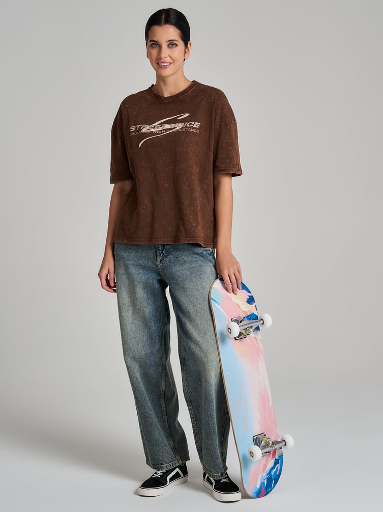 Футболка варенка оверсайз с надписью