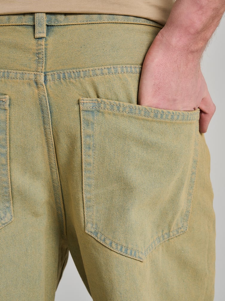 Джинсы багги зауженные