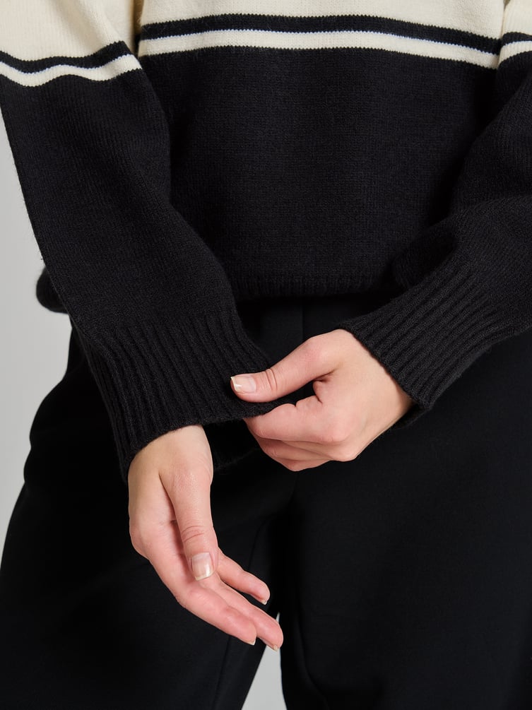 Свитер поло в плоску