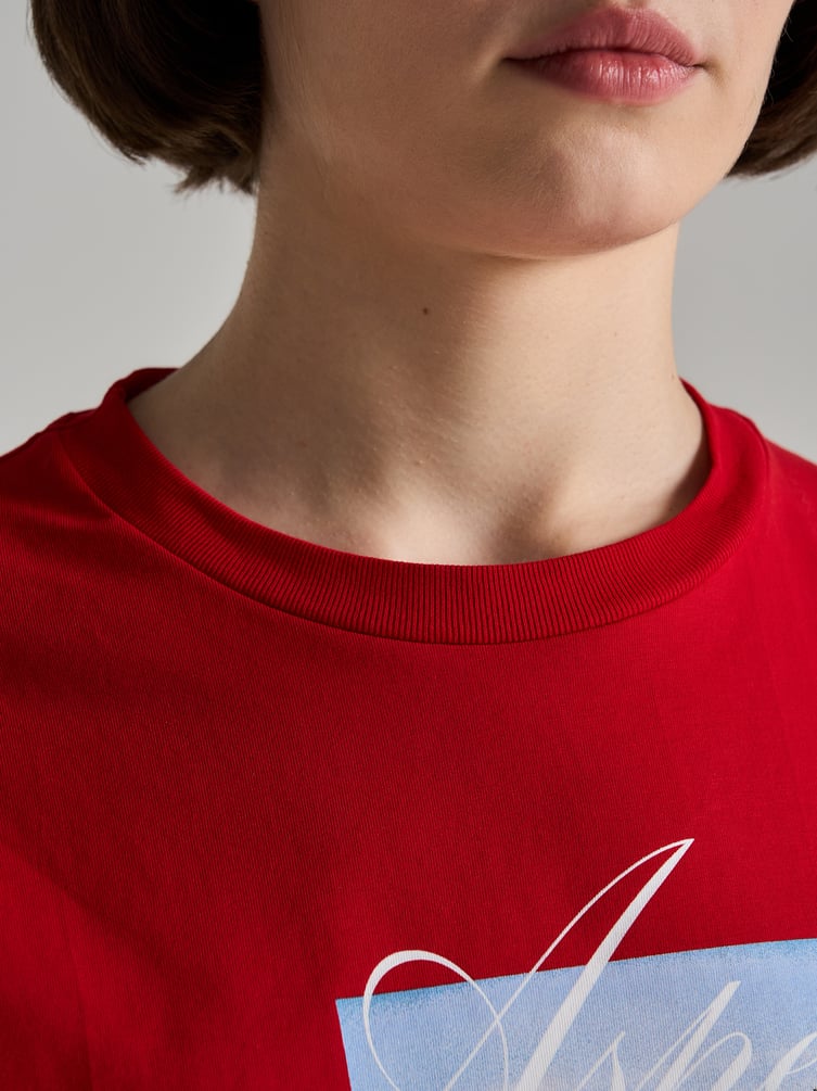 Футболка оверсайз с принтом