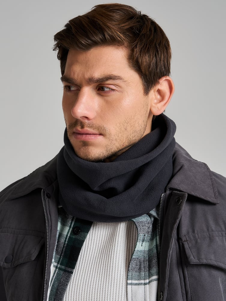 Флисовый шарф снуд