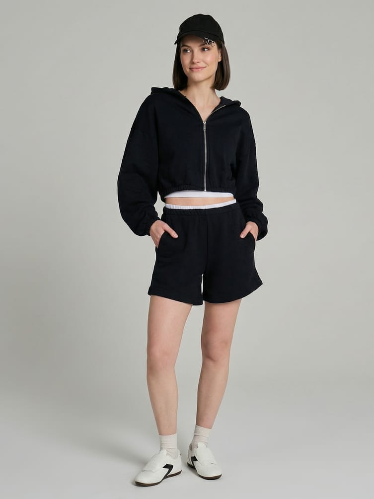 Шорты с эффектом многослойности