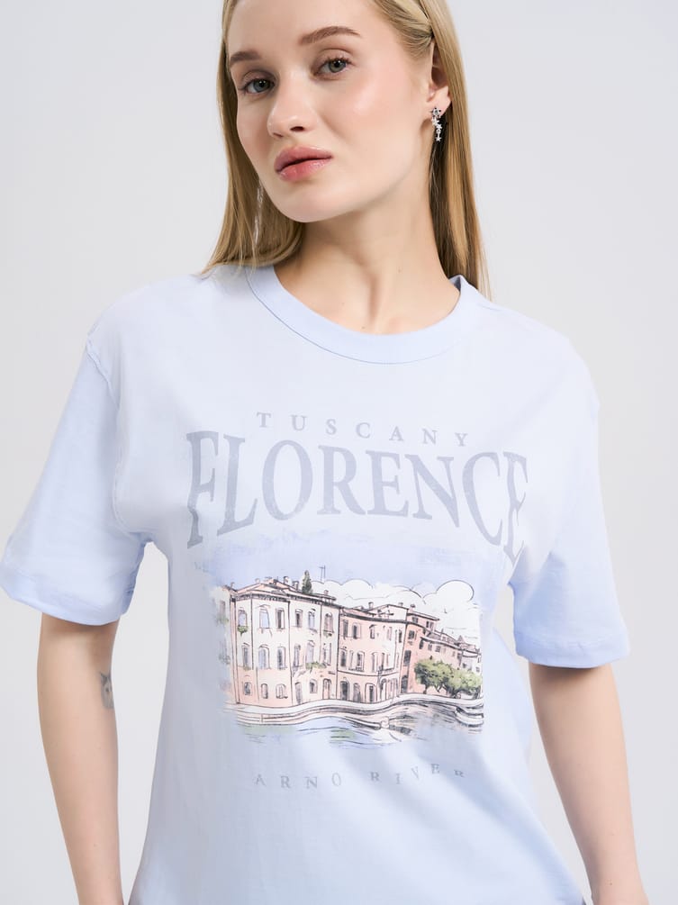 Футболка с принтом