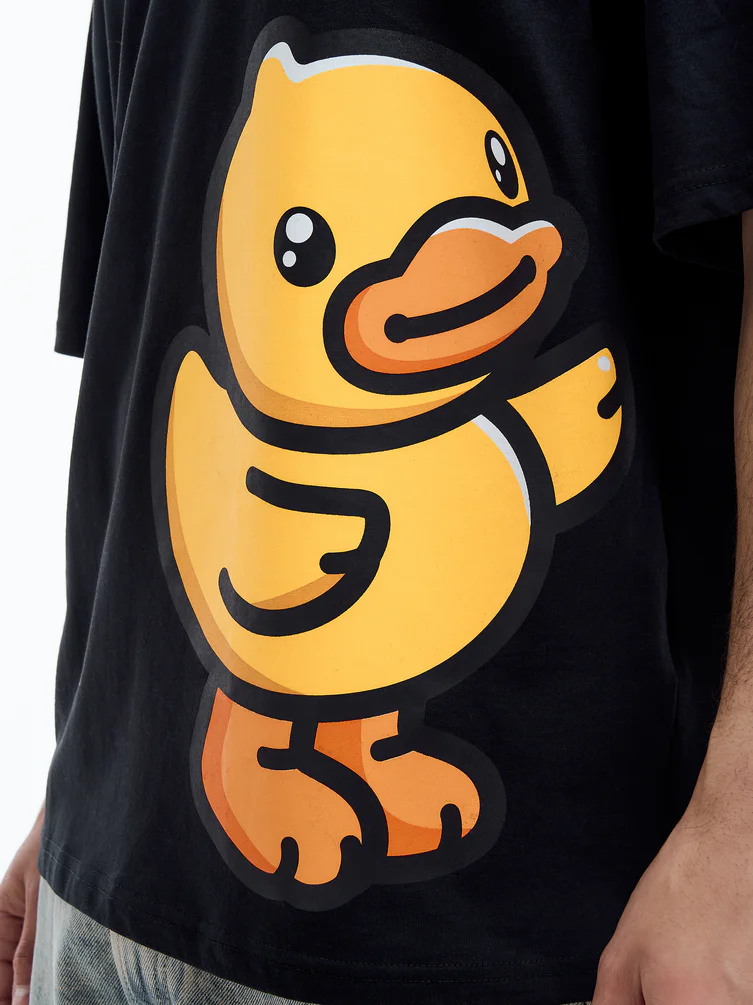 Удлиненная футболка с принтом B.Duck