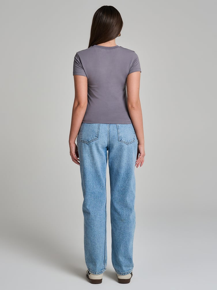 Футболка облегающая с надписью