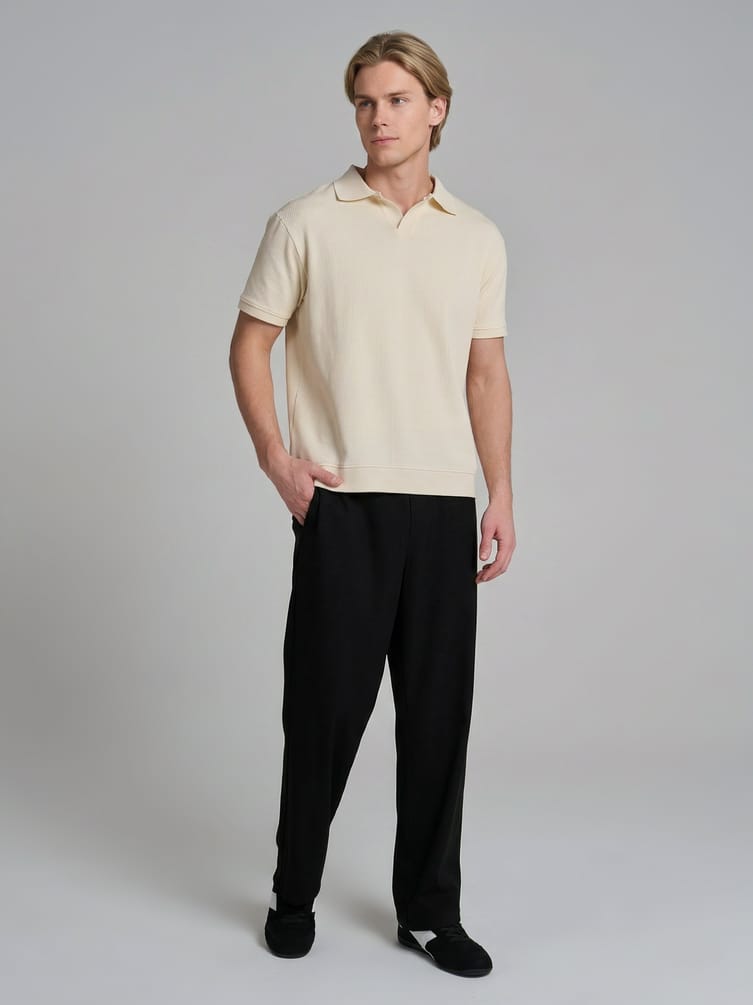 Футболка-поло с коротким рукавом