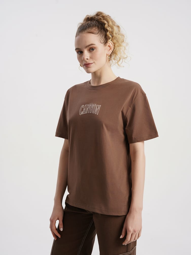 Хлопковая футболка с надписью на спине