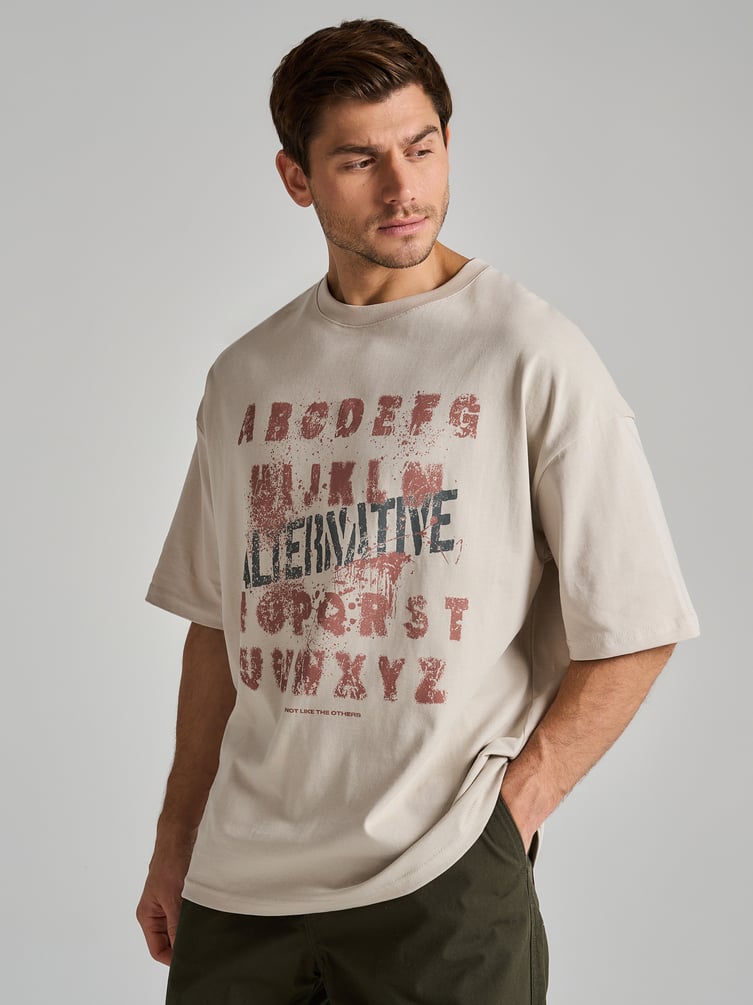 Футболка оверсайз с надписями