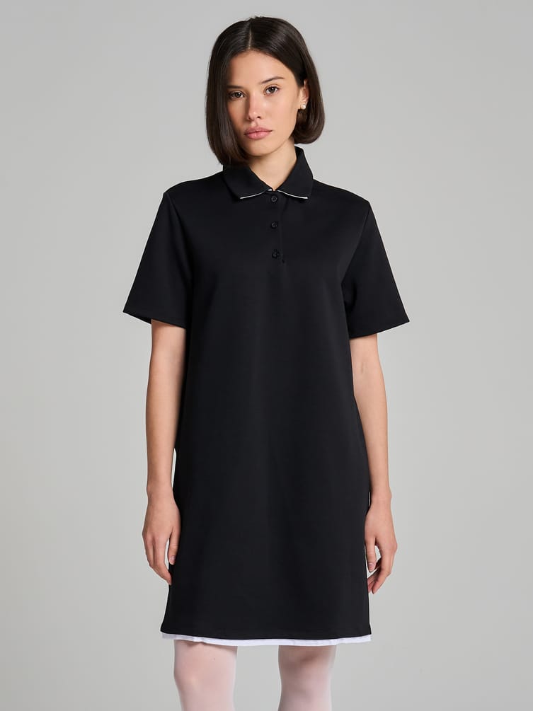 Платье-поло короткое