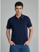 Поло хлопковое с коротким рукавом