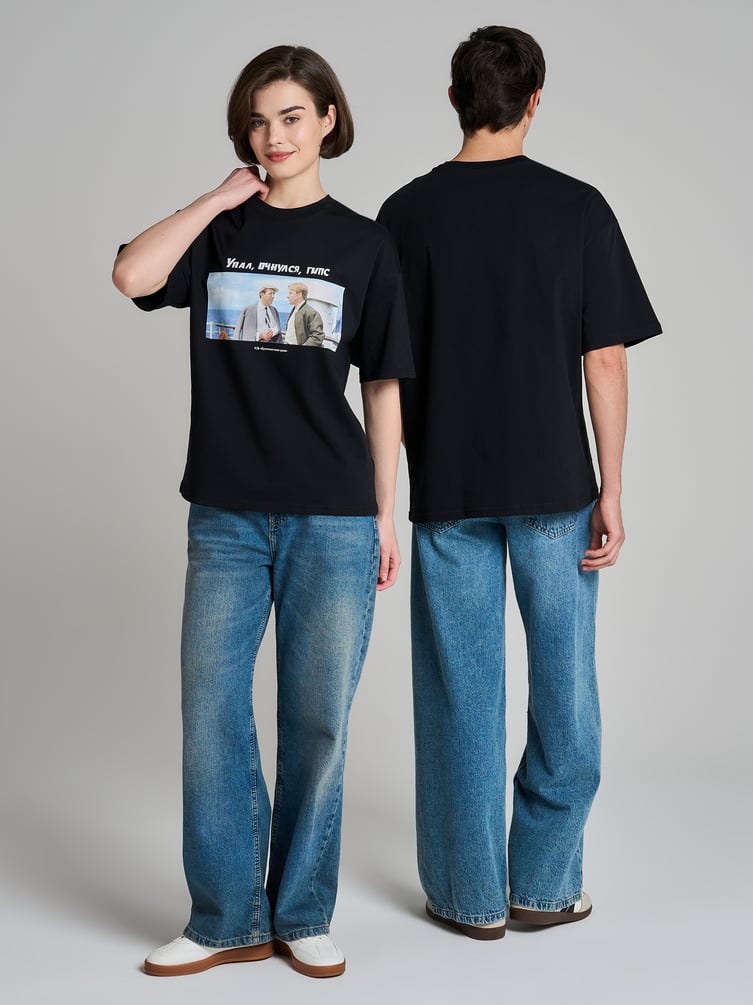 Футболка оверсайз с принтом Мосфильм