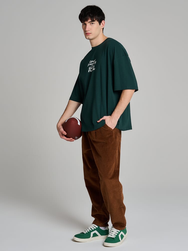 Брюки вельветовые зауженные