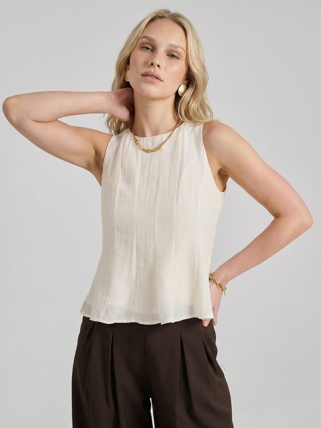 Блузка без рукавов вечерняя