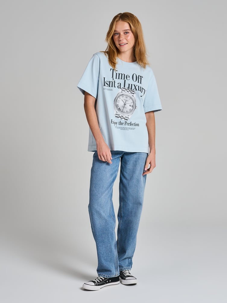 Футболка оверсайз из хлопка с принтом