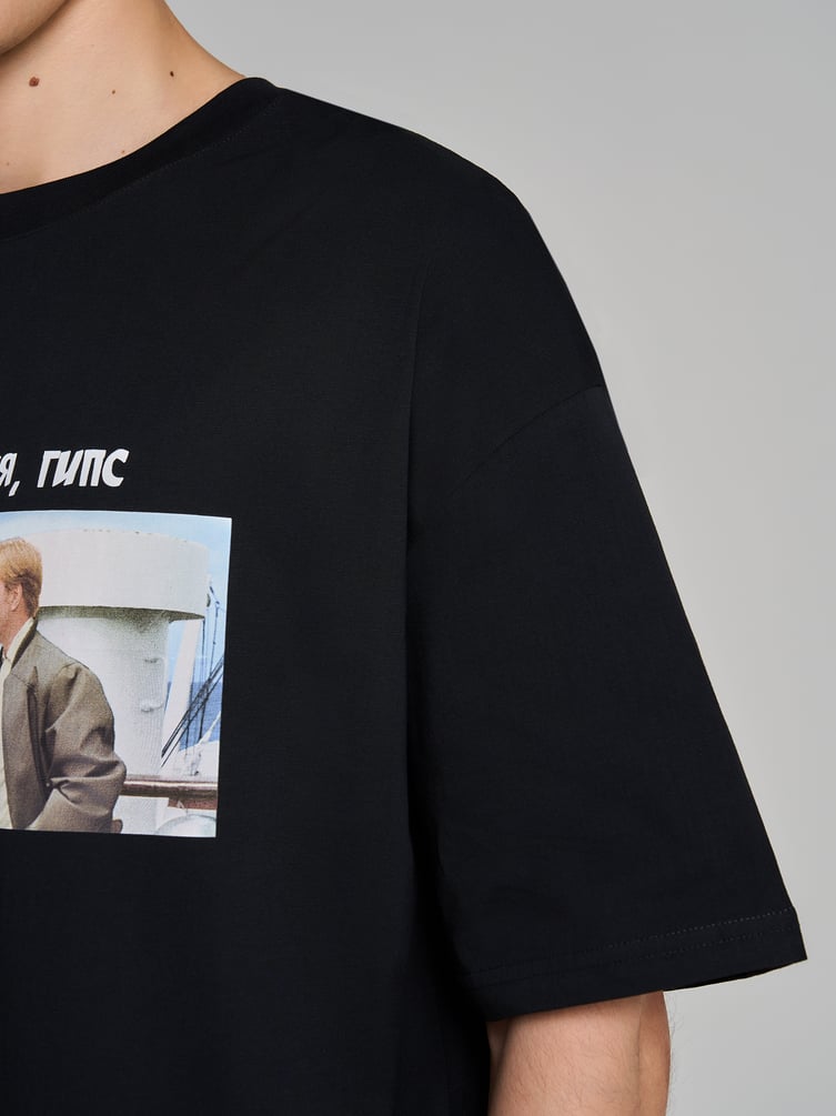 Футболка оверсайз с принтом Мосфильм