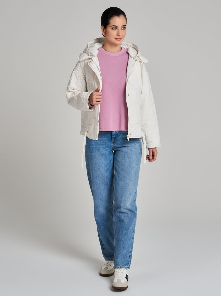 Куртка стеганая с капюшоном