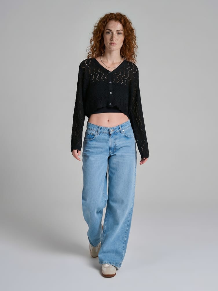 Вязаный кардиган на пуговицах