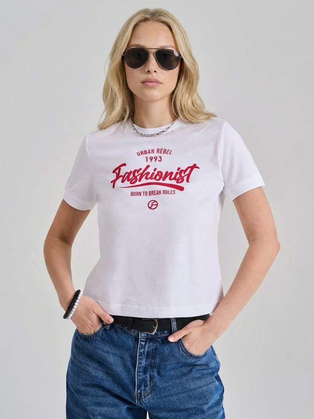 Футболка хлопковая с надписью