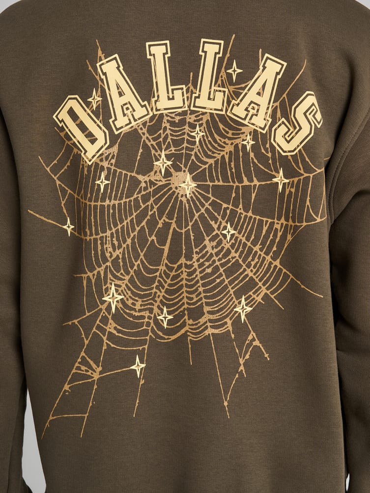 Теплый свитшот с принтом на спине и начесом