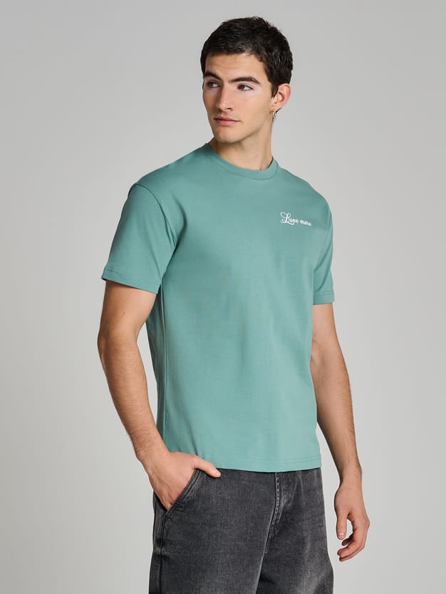 Футболка облегающая с надписью