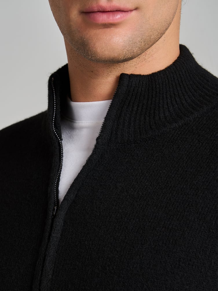 Кардиган трикотажный на молнии