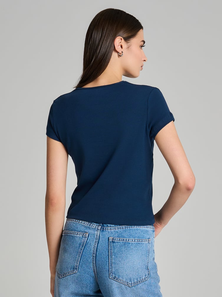 Футболка из хлопка с надписью New York