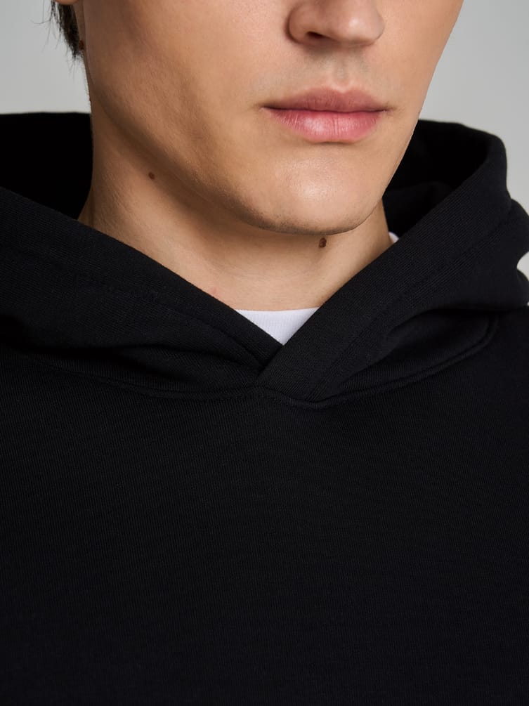 Худи оверсайз с капюшоном тёплое с начёсом