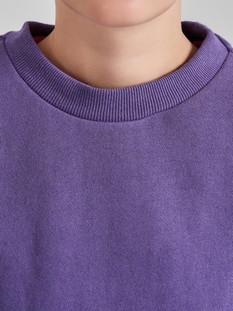 Свитшот однотонный без начеса