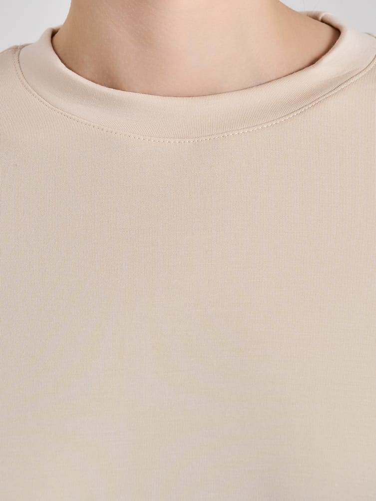 Свитшот трикотажный с коротким рукавом