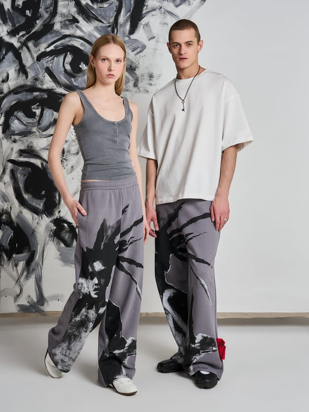 Брюки спортивные с принтом Макс Борисов