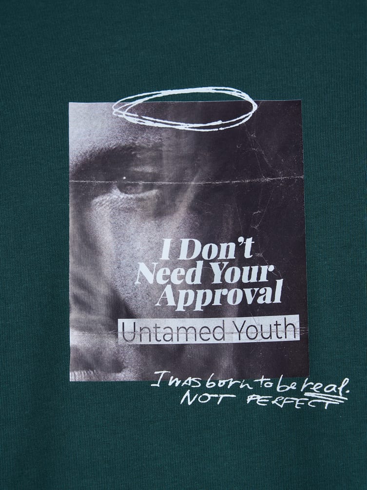 Футболка из хлопка с принтом