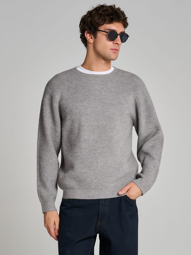 Джемпер вязаный теплый