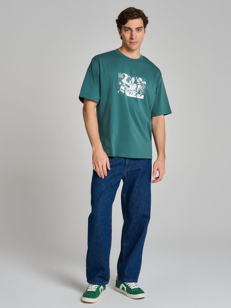 Футболка хлопок с новогодним принтом