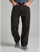 Джинсы багги широкие с вареный эффектом