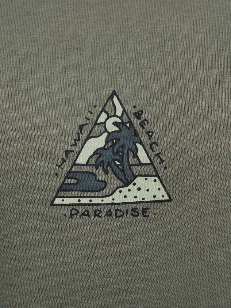 Хлопковая футболка с коротким рукавом