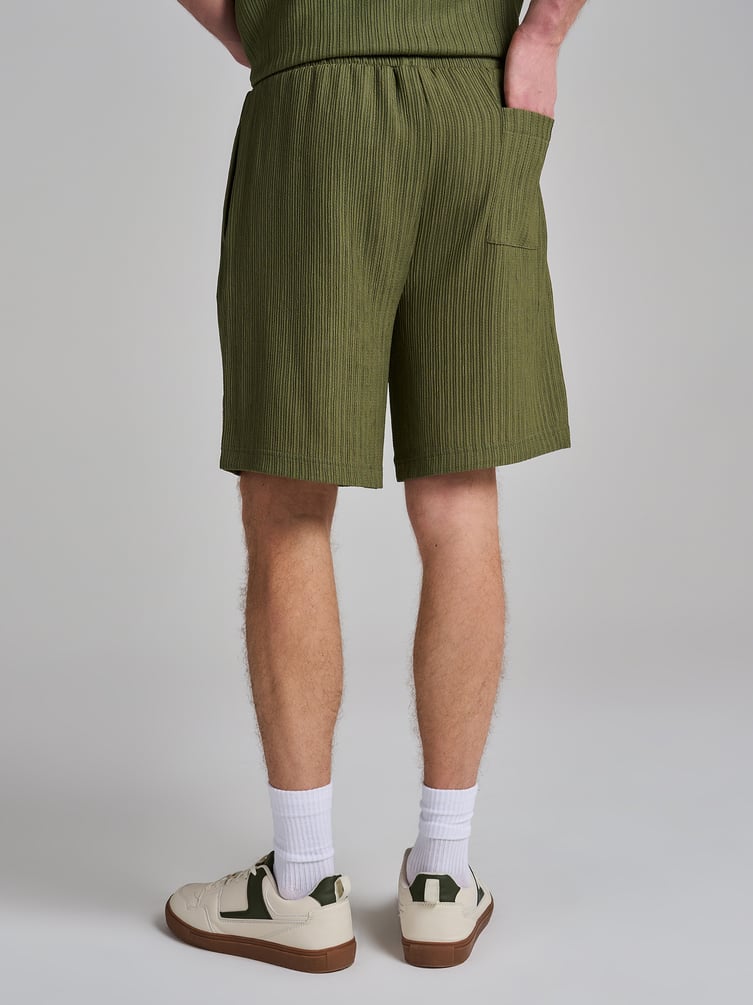 Шорты повседневные из жатого материала